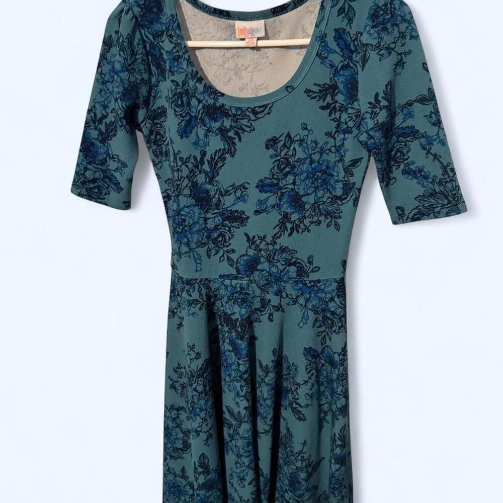 LuLaRoe Nicole Floral Print Dress XS